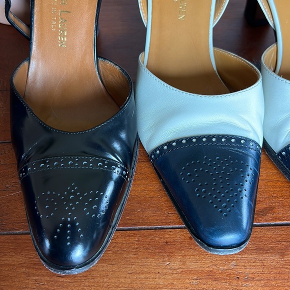 Ralph Lauren cap toe sling back - Picture 10 of 10